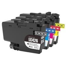 Image of 4 Ink Cartridges for Brother MFC-J4335DW MFC-J4340DWE MFC-J4540DWXL - 1 Set