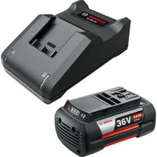 Image of Bosch Genuine BLUE and GREEN 36v Cordless Li-ion Battery 4ah and Charger