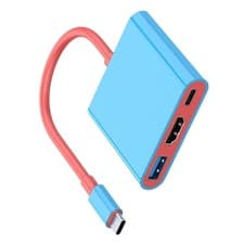 Image of 3 in 1 Type C Docking Station With 4K60hz Video Output USB3.0 5Gbps and PD100W