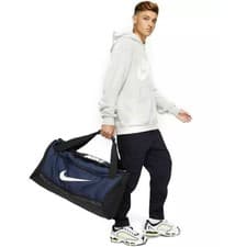 Image of NIKE BRASILIA TRAINING GYM DUFFEL BAG BA5955-410 - NAVY - 64x30x30CM - 60L