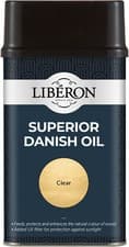 Image of Superior Danish Oil Liberon 500ml Brings out the Natural Grain of the Timber
