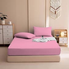 Image of Fitted Sheet 11''/28cm Deep, 200TC Egyptian Cotton Single 4FT Double King Super