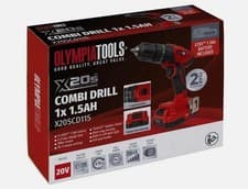 Image of Olympia X20SCD215 20V Combi Drill – 2 x 1.5Ah Batteries + Charger.