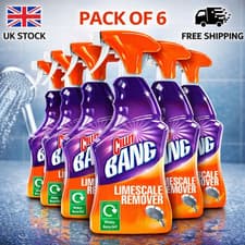 Image of CILLIT BANG LIMESCALE REMOVER SPRAY 750ML X6 PACK | BATHROOM & KITCHEN CLEANER