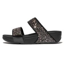 Image of FitFlop Women's Lulu Glitter Slides, Summer Sandal - Lightweight Size U.k 3