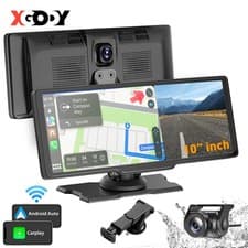 Image of 4K FHD 10" Dash Cam CarPlay Wireless Dual Car Recorder FM Android IOS Auto WIFI