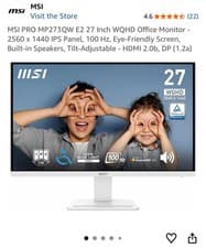 Image of 27” WQHD Monitor – MSI PRO MP273QW E2 | 2560x1440 IPS | 100Hz | used one time