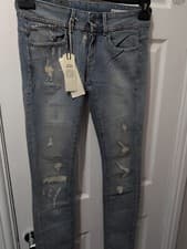 Image of G-Star Raw Womens Lynn Mid Skinny Lt Aged Restored 103 Blue Jeans W28 L32
