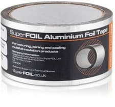 Image of SuperFOIL Aluminium Joining Securing Sealing Insulation Foil Tape - 50mm x 30m