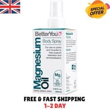 Image of BetterYou Magnesium Supplement High Strength Magnesium Oil Spray Natural Vegan