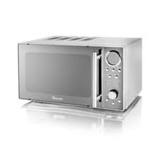 Image of 20L 800W Swan Digital Microwave SM3080LN - Classics Digital Microwave Silver