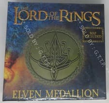 Image of LORD OF THE RINGS LIMITED EDITION ELVEN MEDALLION NEW/SEALED - FREE P&P
