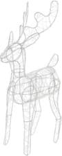 Image of REINDEER 41CM WITH LED SILVER