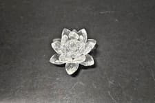 Image of Vintage Swarvoski crystal waterlily small candleholder