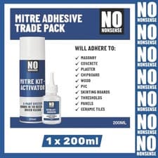 Image of No Nonsense Mitre Adhesive 200ml Deliver a Rock-Solid Bond In 10 Seconds