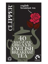 Image of Organic Fairtrade English Breakfast Tea 40 Bags (Clipper)