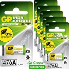 Image of 6 x GP 4LR44 6V Alkaline Batteries 476A A544 PX28A L1325