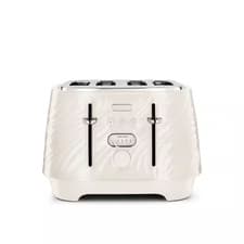 Image of De'Longhi CTDS4003.CR Ballerina Seta 4 Slice Toaster 5 Levels 1800w Silk Beige