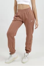 Image of Nike Sportswear Womens Loose Fleece Mid-Waisted Trousers XS mineral clay