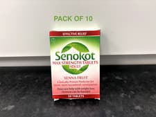Image of 10 X 10 Senokot Max Strength Senna Fruit Effective Relief Adults | 100 Tablets