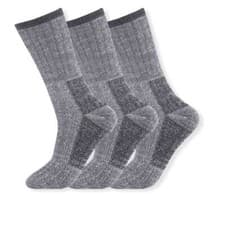 Image of 3, 6 Pairs Men's Merino Wool Socks Outdoor Walking Work Boot thermal Socks 6-11