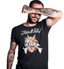 Image of Looney Tunes All Stars That's All Folks Cartoon Official Men's T-Shirt