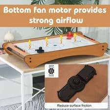 Image of HOMCOM Tabletop Air Hockey Game Table Wooden Portable Kids Adults Party Toy New
