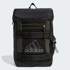Image of adidas Mixed-Material Backpack JD5599 Black Mesh Ripstop School Gym Bag