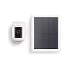 Image of Solar Panel For Ring 2nd Gen Security Camera With USB-C White Adjustable Arm