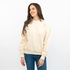 Image of Carhartt Womens Sweatshirt Casual Comfort Relaxed Cotton Beige Ivory S Small