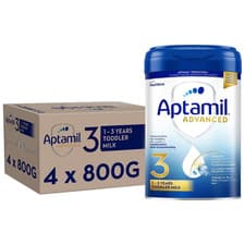 Image of 4 x 800g Aptamil Advanced 3 Toddler Milk Powder Suitable For Ages 1-3 Formula