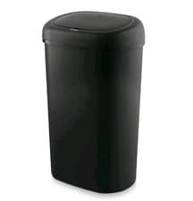 Image of Swan Oval Sensor Bin, Large 55L Capacity, Black SWKA4522BLK