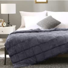 Image of LUXURIOUS PLUSH VELVET WEIGHTED BLANKET Ultra Soft Sensory Anxiety AUTISM Throw