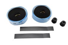 Image of Level Two-Tone Road Bike Handlebar Bar Tape Black and Blue Comfort Non-Slip