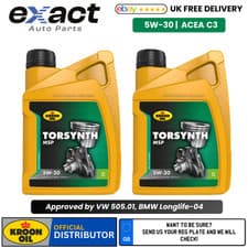 Image of KROON OIL Torsynth MSP 5W-30 Approved Under BMW Longlife-04, VW 505.01 - 1L x 2