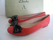 Image of NEW LADIES CLARKS ALICIA ALLIE SOFT SUEDE BALLET PUMPS UK SIZE 5.5