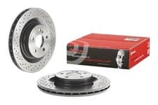 Image of 1x BREMBO 09.A326.11 Brake Disc Rear Internally Vented For Mercedes-Benz C-Class