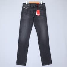 Image of Diesel Mens Jeans 1995 D-Sark Trousers Straight Mid Rise Black Gray Size NWT