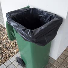 Image of Black Heavy Duty Wheelie Refuse Sacks Strong 240L Bin Liners Rubbish Bags