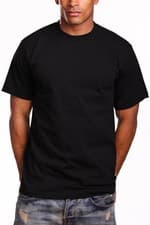 Image of Pro 5 Short Sleeve T-Shirts Heavy Weight 2 pairs Black & White