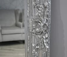 Image of Mirror HUGE Antique Gold Ornate Regal Decorative Free Standing PARIS - Leaner
