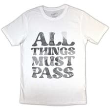 Image of George Harrison All Things Must Pass Text Infill T Shirt