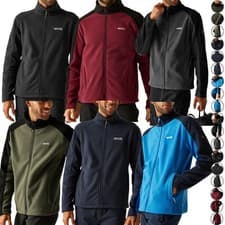 Image of Mens Regatta Fleece Jacket Hedman II Breathable Full Zip Anti Pill Warm Top
