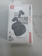 Image of JBL Tune Beam Wireless Bluetooth Noise-Cancelling Earbuds - Black New Sealed