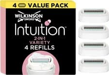 Image of WILKINSON SWORD Intuition Ultra Moisture Women'S Blade Refills Pack of 3 plus 1