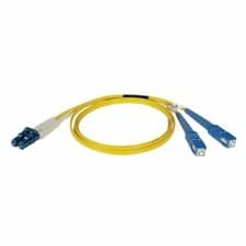 Image of Tripp Lite 3m Duplex Singlemode 8.3/125 Fiber Patch Cable (LC/SC) (N366-03M)