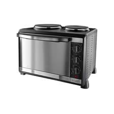 Image of Russell Hobbs, Mini Oven with Hotplates, Silver, 22780