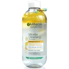 Image of Garnier Micellar Cleansing Water OIL INFUSED Longwear Make Up Remover 400ml