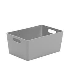Image of Wham Rectangular Studio Basket11cm x 25.5cm x 17cm Cool Grey ST9360