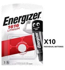 Image of New Energizer CR1616 DL1616 1616 L28 3V Coin Cell Batteries x 10 *Long Expiry*